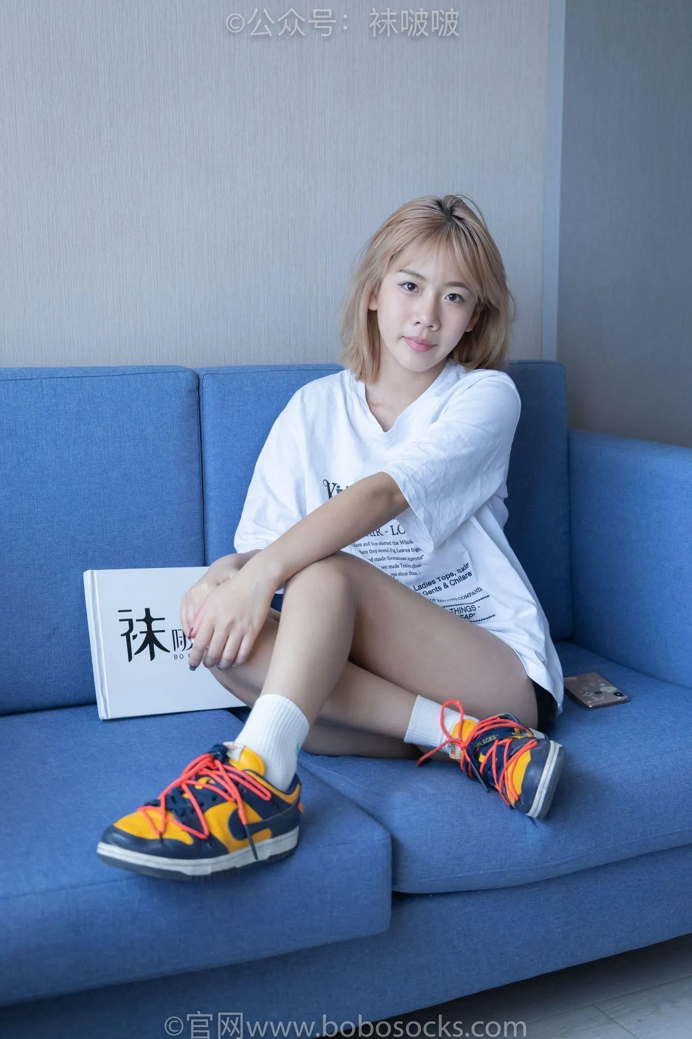 [BoBoSocks袜啵啵]NO.009 果冻-耐克板鞋、白棉袜、裸足 [130P]插图9